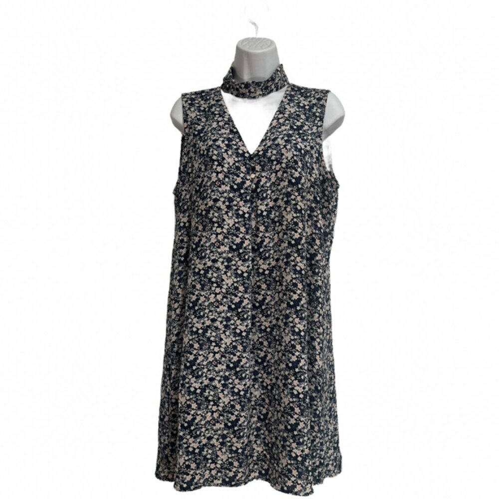Dalia Dress Navy Floral Print, Size 10